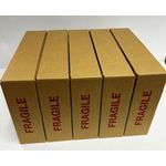 Caja de envío ITNEER 46 × 33 × 10 cm – Set de 5 con tapas de espuma