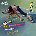 Patines de ruedas Moxi Panther de gamuza negra talla 3