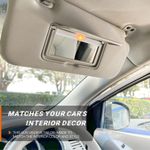 Visera solar izquierda y derecha Aeagle para Nissan Altima 2013‑2018 Beige con luz de vanidad