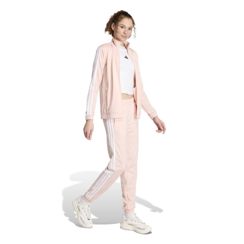 Pantalón de chándal adidas rosa pastel/blanco para mujer talla XX-S