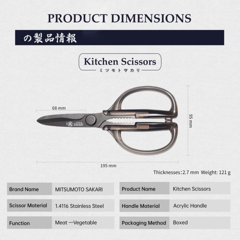 Tijeras MITSUMOTO SAKARI desmontables para aves