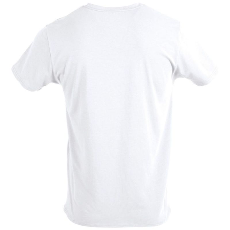 Camiseta Gildan cuello en V pack de 3 talla mediana blanco