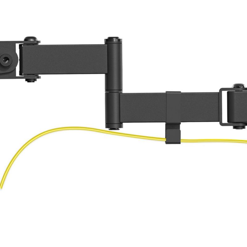 Brazo de monitor WALI 17-32" de movimiento completo negro VESA 75/100 mm