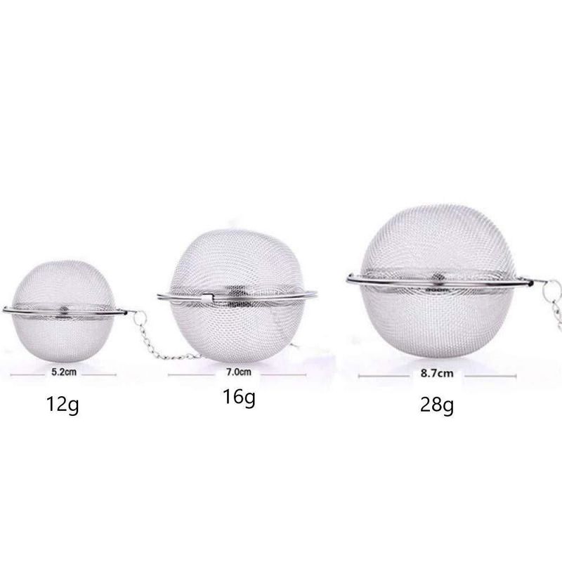 Infusor de té Mayata 3 uds 5 cm/6 cm/7 cm plateado