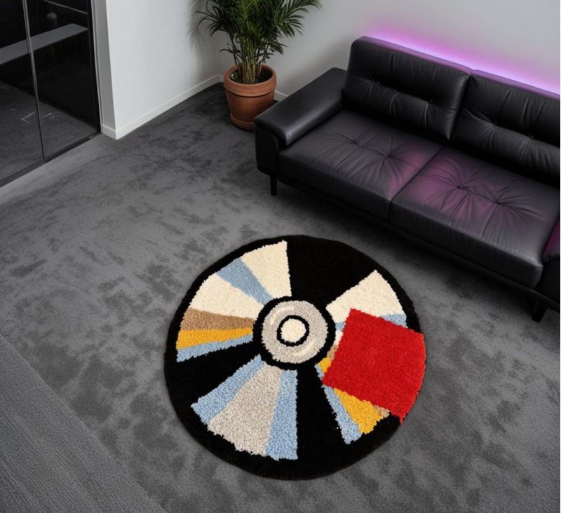 Alfombra HYPEECE CD Gráfica 70 cm Y2K Lavable