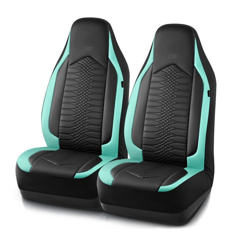 Cubierta de Asiento de Coche Skechers Impermeable de Cuero Menta