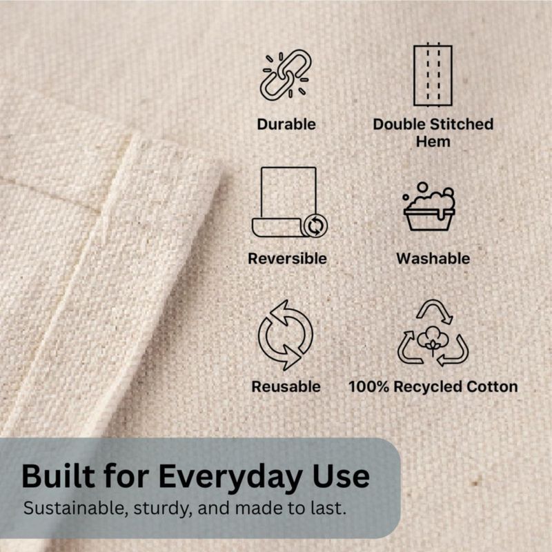 Lona de Algodón Reciclado TOPCOTTON 122 × 152 cm (1 unidad)