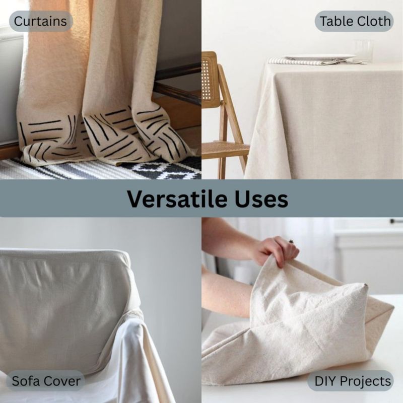 Lona de Algodón Reciclado TOPCOTTON 122 × 152 cm (1 unidad)