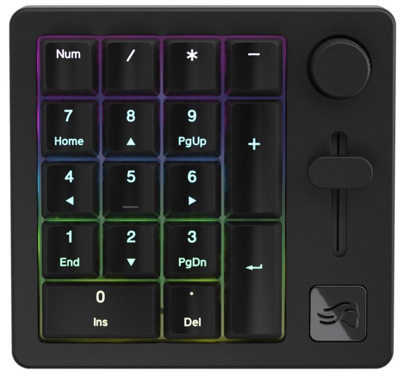 Macro Pad GLORIOUS de 10 teclas RGB con cable e inalámbrico