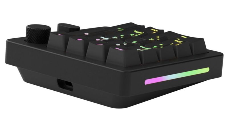 Macro Pad GLORIOUS de 10 teclas RGB con cable e inalámbrico