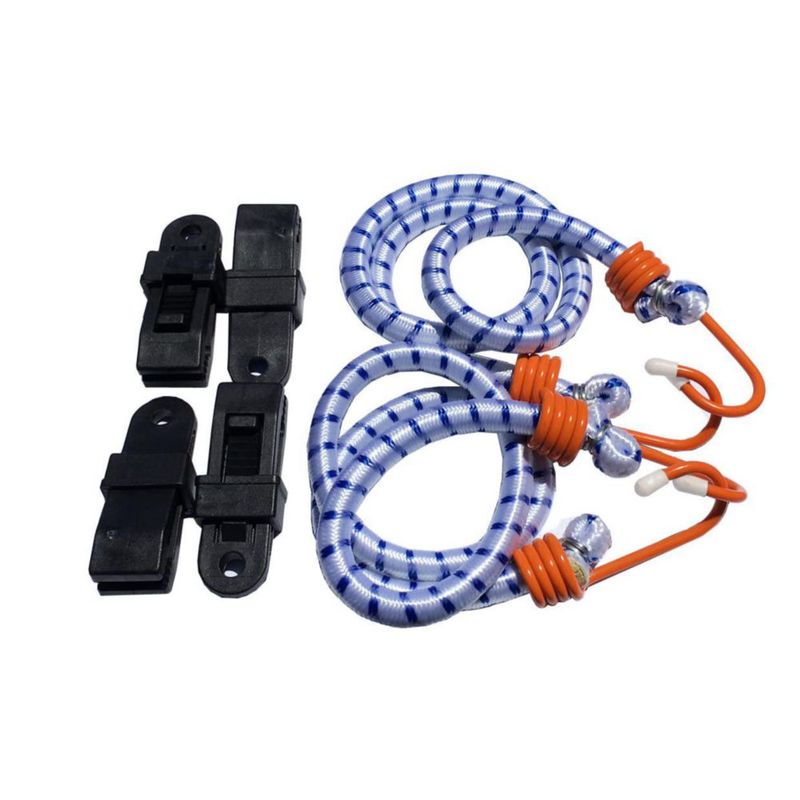Correas para Cubierta de Coche AllGuard 91 cm con Cuerdas Elásticas y Ganchos