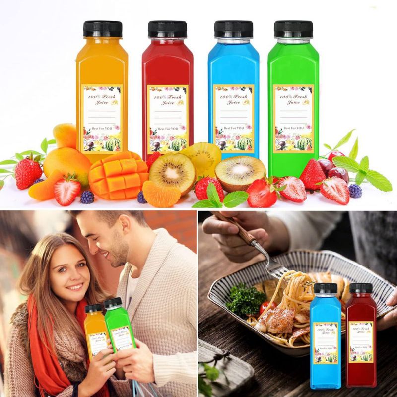 Botella DANALLAN 24 uds 355 ml Plástico Transparente para Jugos