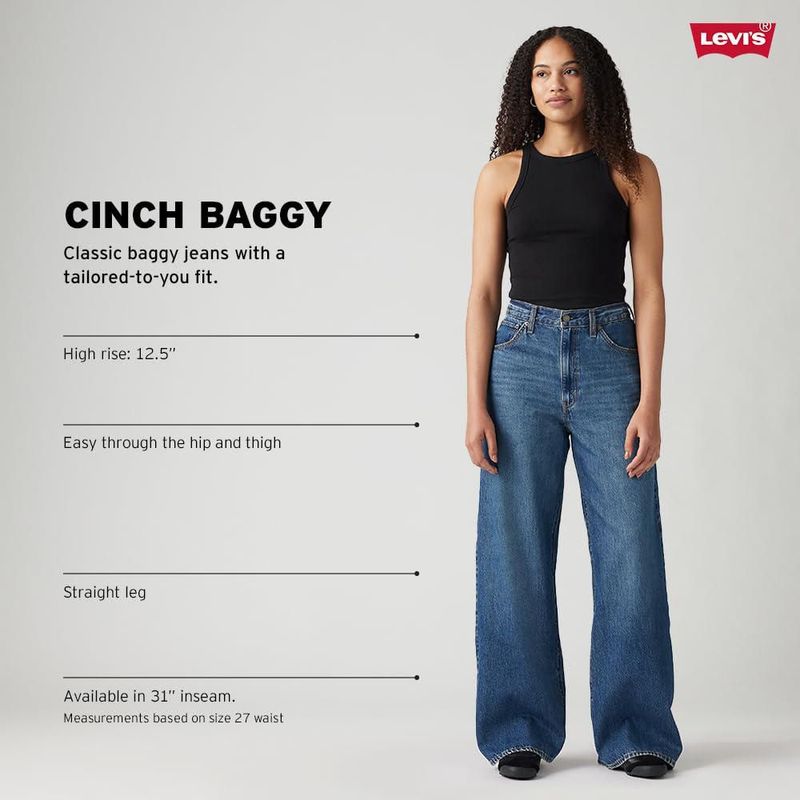 Pantalones Levi's Cinch Baggy Cash Out 26 sin elasticidad