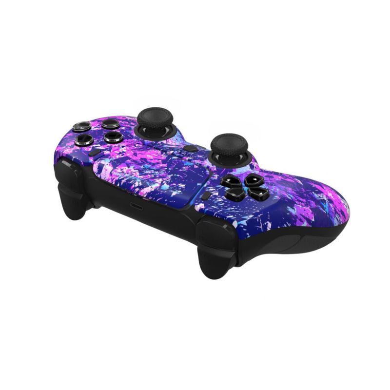 Controlador inalámbrico personalizado Purple Chaos para PS5/PC