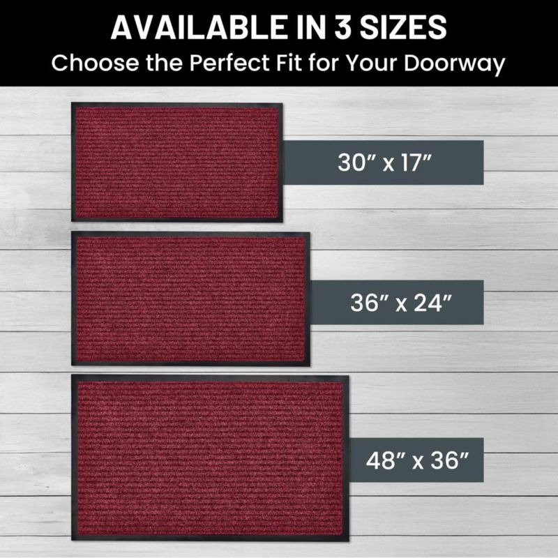 Felpudo Sierra Concepts 43x64 cm Rojo - Pack de 2