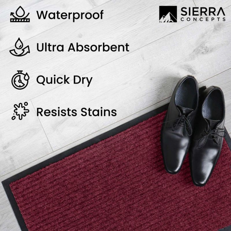 Felpudo Sierra Concepts 43x64 cm Rojo - Pack de 2