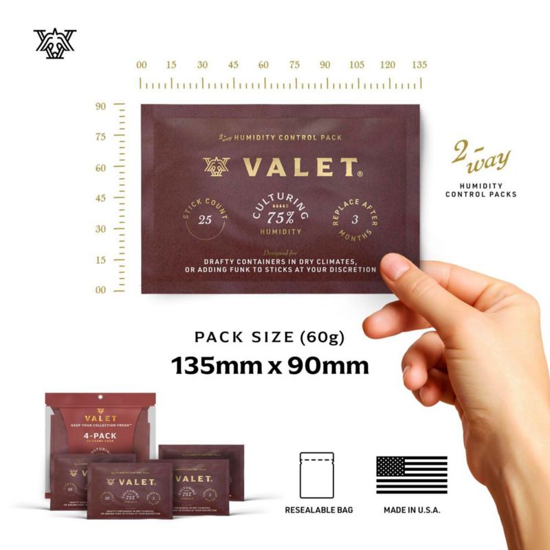 Paquetes de Humedad VALET 60 g 4‑paquetes 75 % Bidireccional