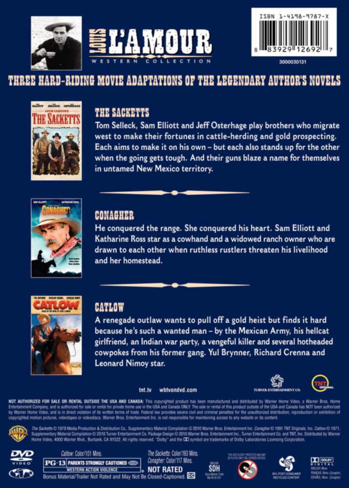 Colección de películas Warner Bros – Louis L'Amour (DVD)