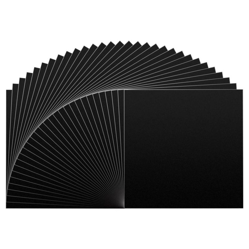 Vinilo Huaxing negro mate 30 cm – paquete de 30 hojas
