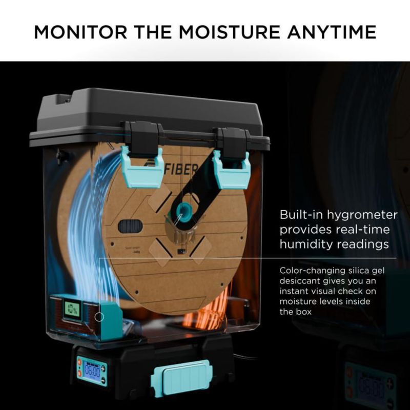 Caja de Filamento Polymaker XL 3 kg con Higrómetro (1 unidad)