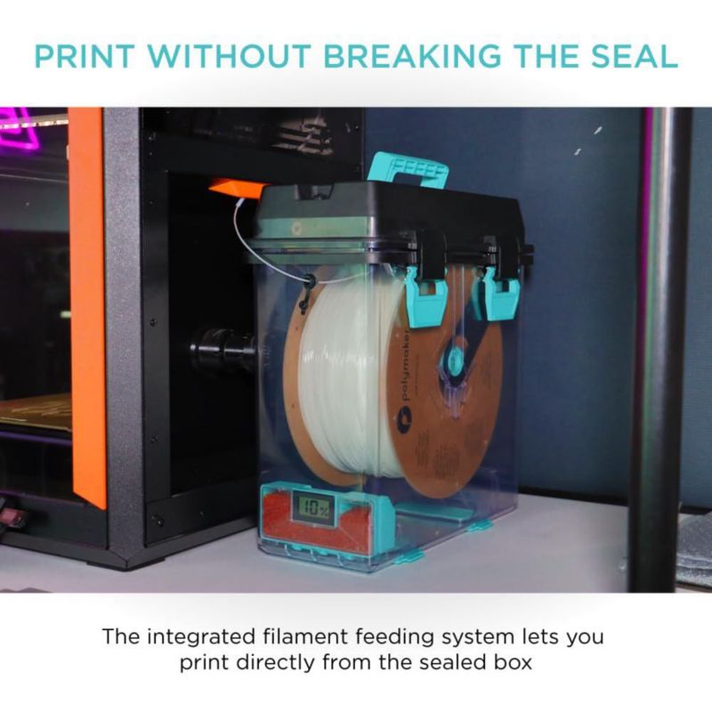 Caja de Filamento Polymaker XL 3 kg con Higrómetro (1 unidad)