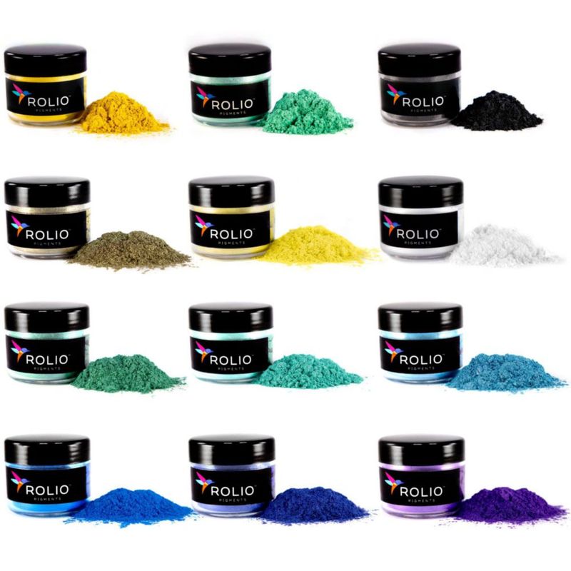 Polvo de mica Rolio 12 tarros de 10 g – Summer Mountains