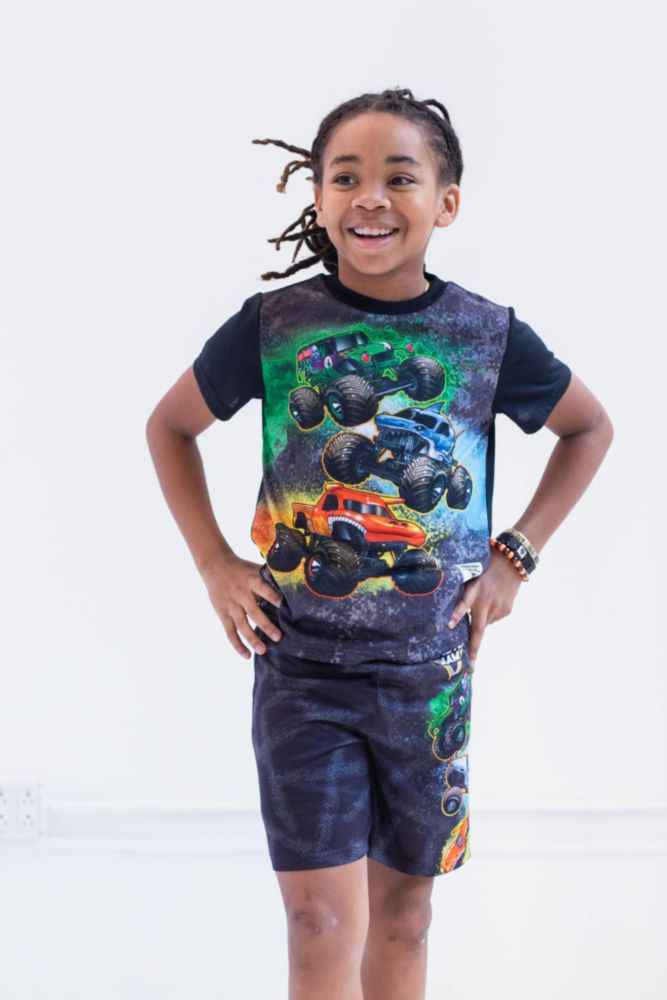 Pijama de 2 piezas Monster Jam para niños de 5 a 6 años