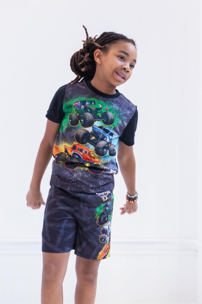 Pijama de 2 piezas Monster Jam para niños de 5 a 6 años