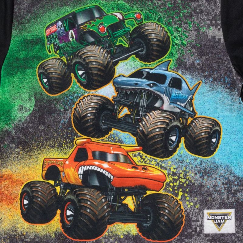 Pijama de 2 piezas Monster Jam para niños de 5 a 6 años