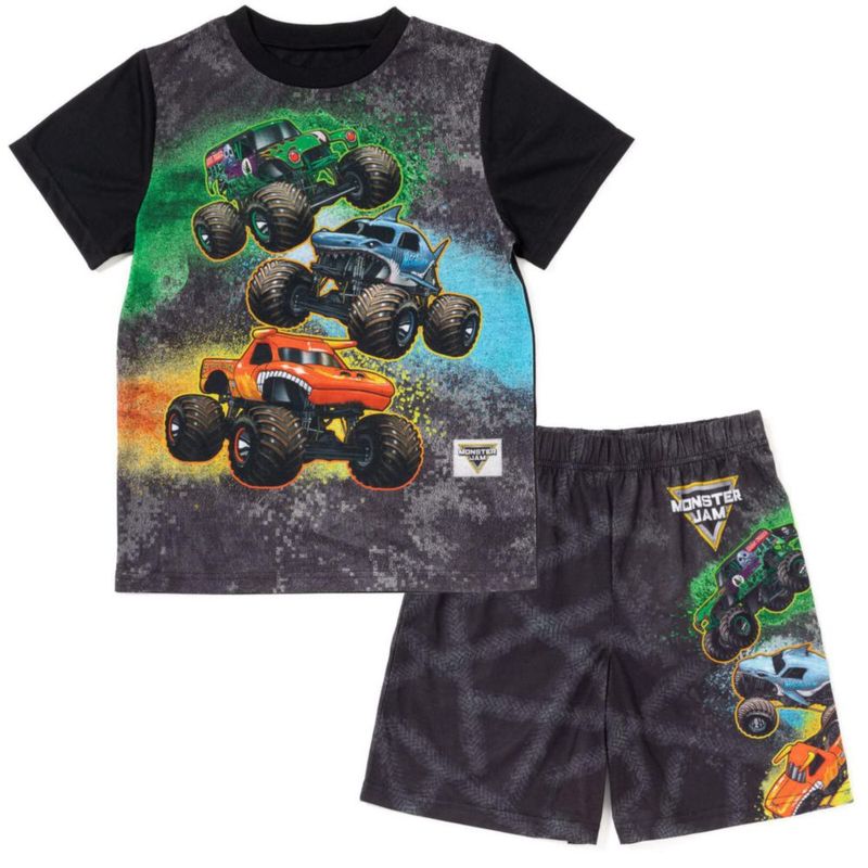Pijama de 2 piezas Monster Jam para niños de 5 a 6 años