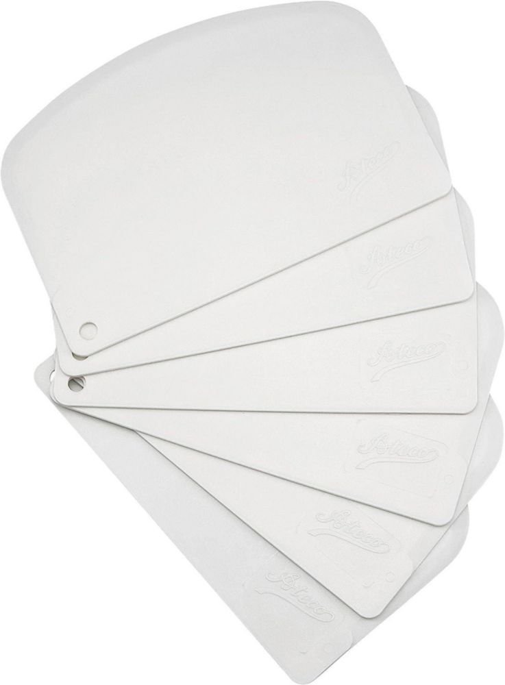Raspador de cuencos Ateco 6 piezas plástico blanco