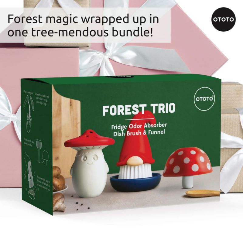 Paquete Bosque Trío de Cepillos de Limpieza OTOTO