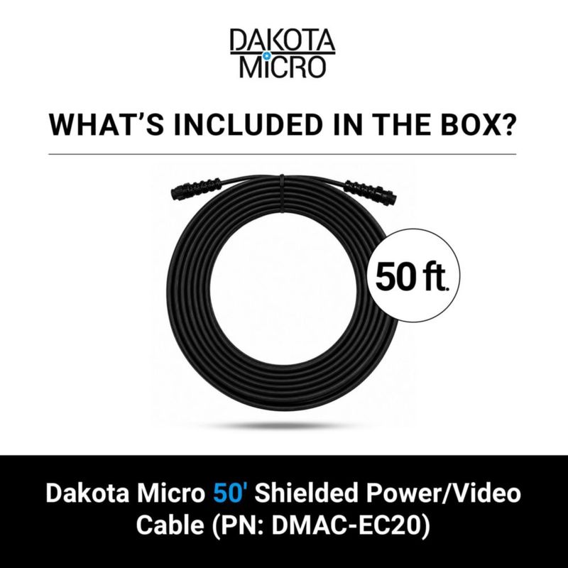 Cable Dakota Micro 15 m Alimentación/Video DMAC-EC50