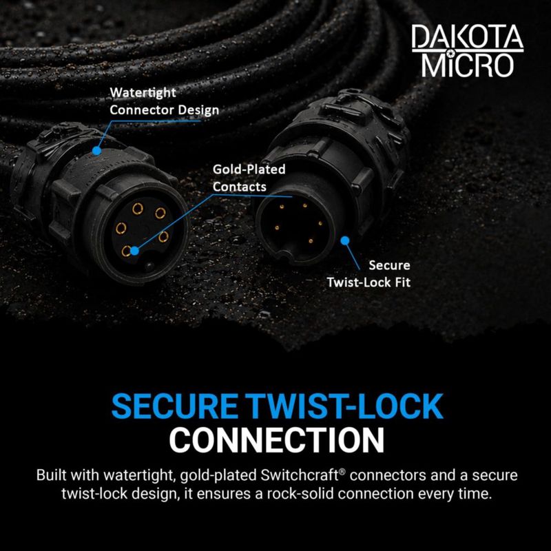 Cable Dakota Micro 15 m Alimentación/Video DMAC-EC50