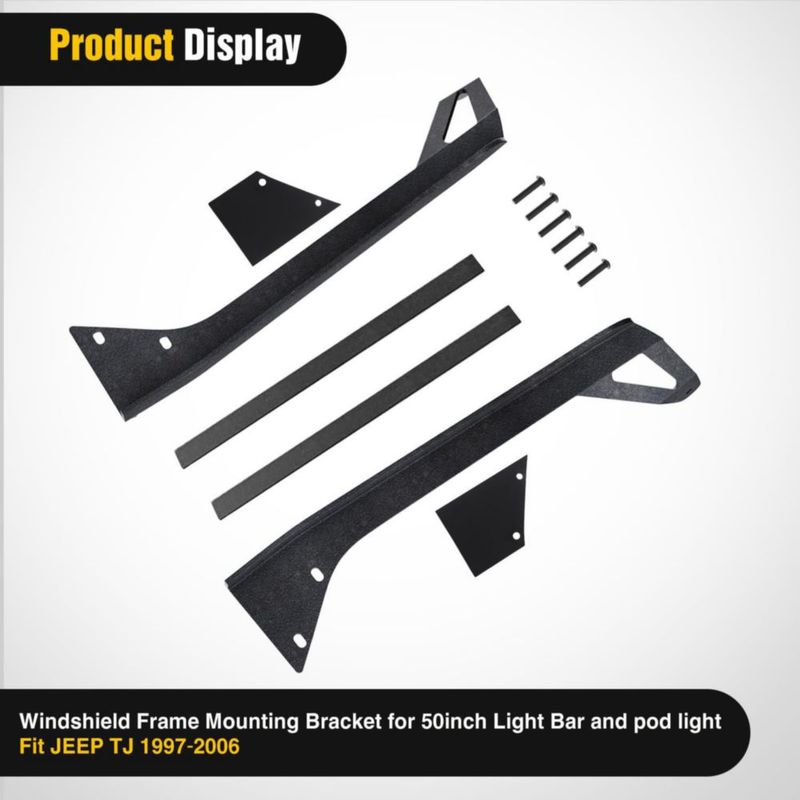 Soporte de Montaje Nilight 127 cm para Jeep Wrangler TJ 1997‑2006