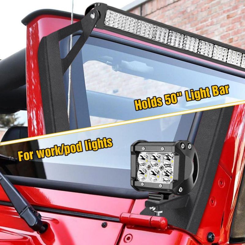 Soporte de Montaje Nilight 127 cm para Jeep Wrangler TJ 1997‑2006
