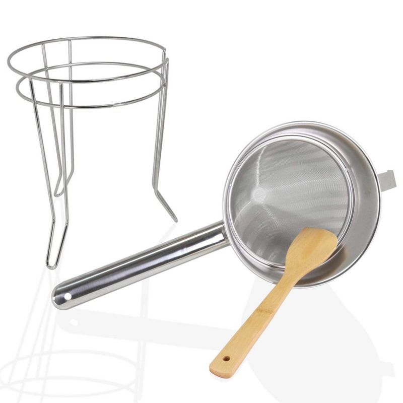 Colador de alimentos Anchy 20 cm acero inoxidable set de 3 piezas