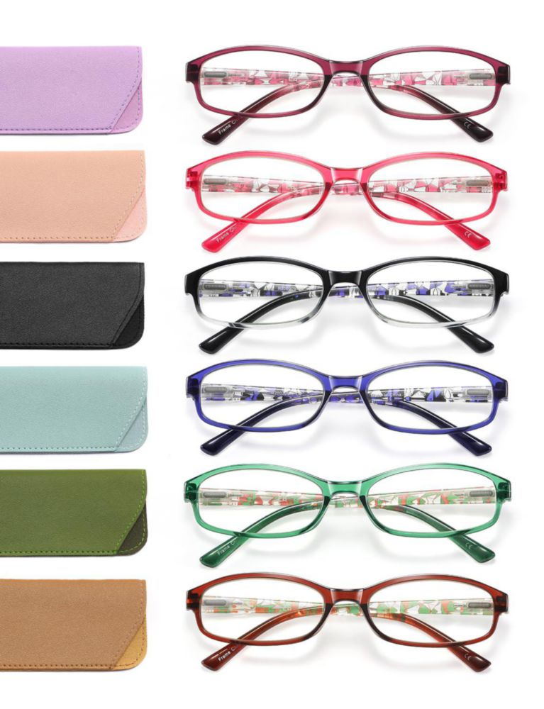 Gafas de Lectura OLOENBN 2.25 con Bloqueo de Luz Azul - Pack de 6