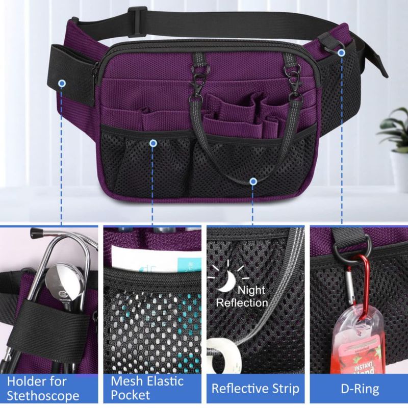 Bolsa de Cintura SITHON Multi Compartimentos Organizador