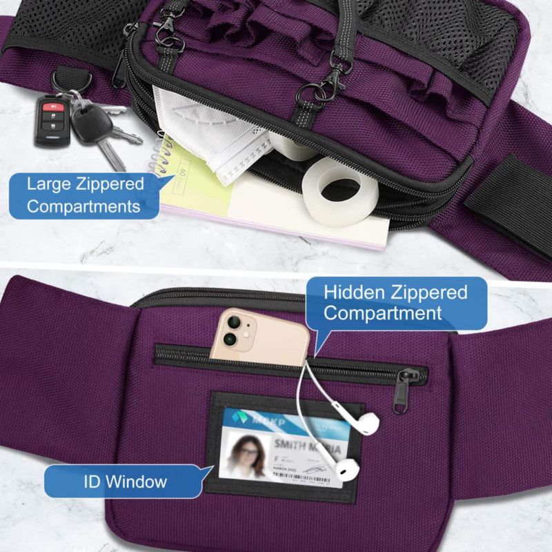 Bolsa de Cintura SITHON Multi Compartimentos Organizador