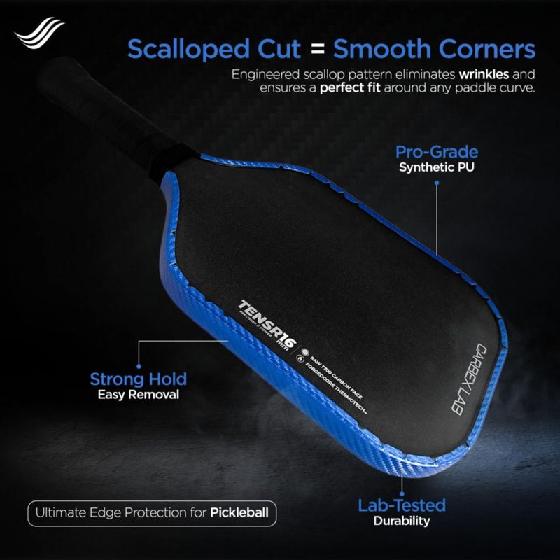 Protector de Borde para Pala de Pickleball Carbex Lab 30 mm Pack de 4 Azul PU