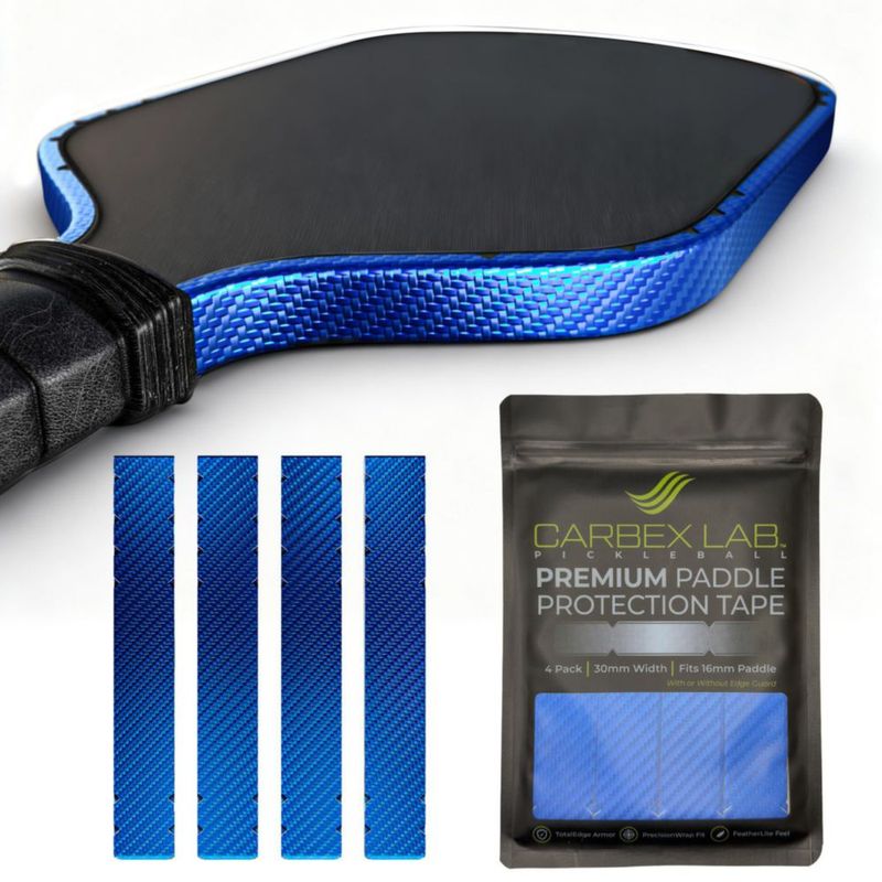 Protector de Borde para Pala de Pickleball Carbex Lab 30 mm Pack de 4 Azul PU