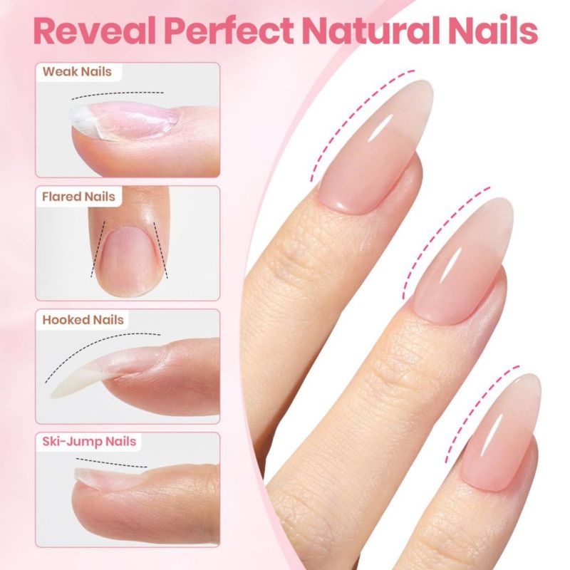 Kit de Gel Beetles SIN HEMA - 3 colores tips base y top coat
