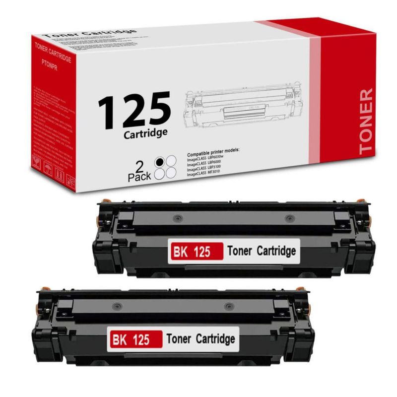 Tóner PTONPR 125 negro de alta capacidad - Pack de 2