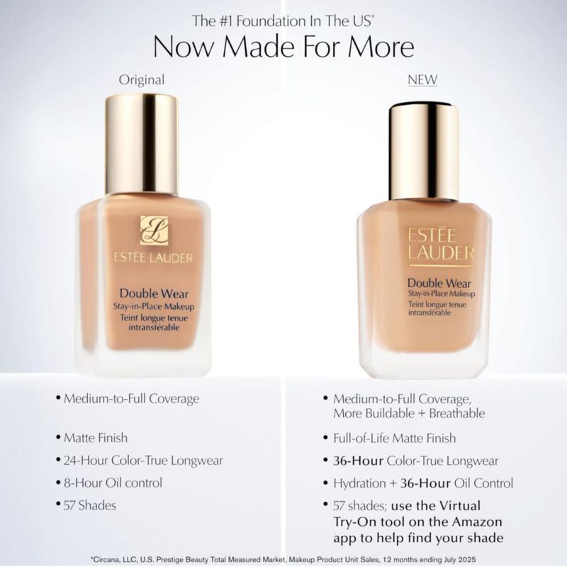 Base Estée Lauder 15 ml 1W2 Sand Libre de Aceite Mate