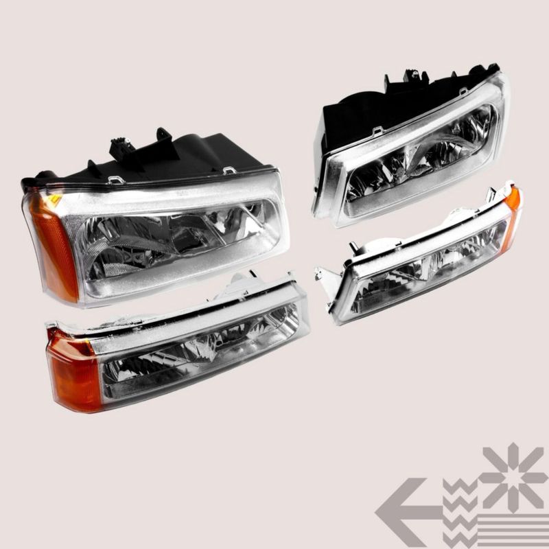 Conjunto de faros TRUE MODS Silverado 03-06 Cateye