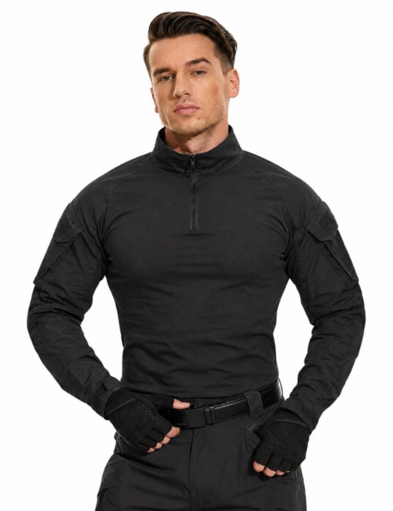 Camisa de Combate TACVASEN 1/4 de Cremallera para Airsoft y Senderismo