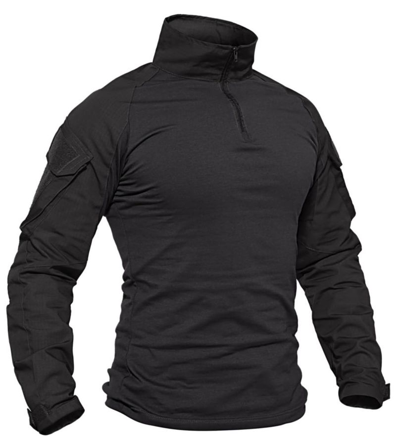 Camisa de Combate TACVASEN 1/4 de Cremallera para Airsoft y Senderismo
