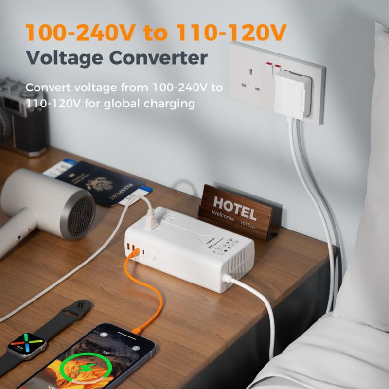 Convertidor de Voltaje TESSAN 1600W 220V a 110V