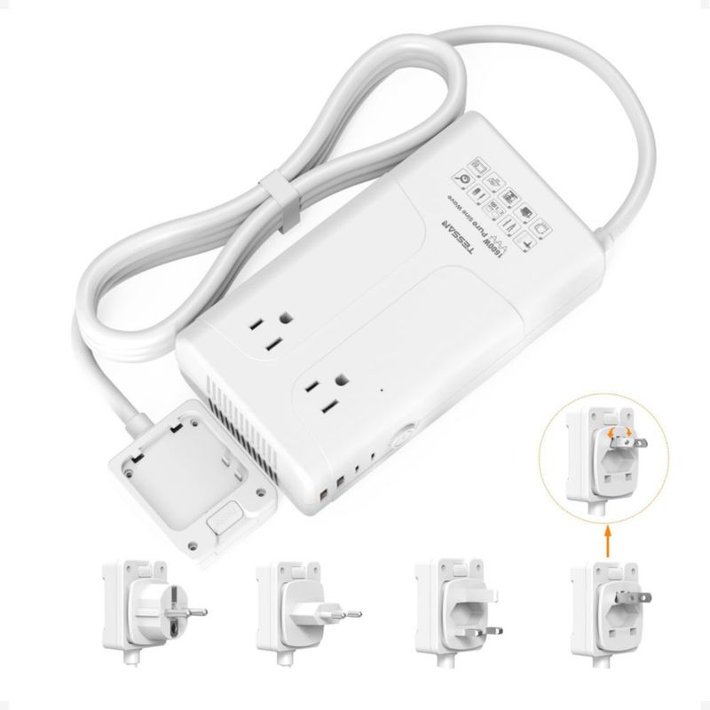 Convertidor de Voltaje TESSAN 1600W 220V a 110V